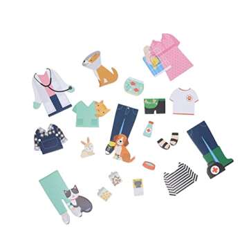 Magnetic Playset for Kids 3+ at The Vet - Petit Collage