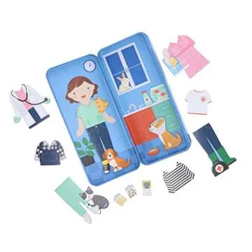 Magnetic Playset for Kids 3+ at The Vet - Petit Collage