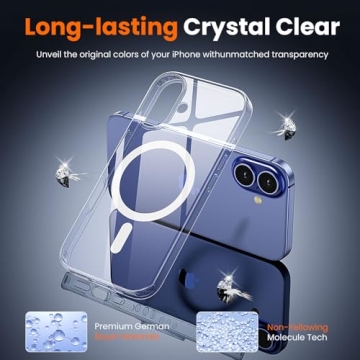 Clear iPhone 16 Case with MagSafe & Protectors