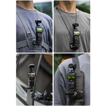 Foldable Quick-Release Extension Adapter for DJI Osmo Pocket 3 Action Camera Magnetic Suction Quick Release Board Expansion Base Mount Pocket 3 Accessory