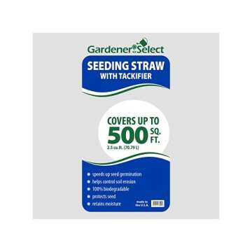 Gardener Select Seeding Straw with Tackifier, 2.5 cu ft (up to 500 Square Foot Coverage)