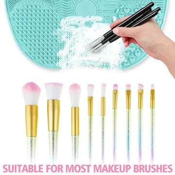 Multi Textures Makeup Brush Cleaner Mat - Portable & Efficient