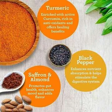 GuruNanda Golden Immunity Instant Drink Mix with Turmeric & Black Pepper - Rich in Antioxidants to S...