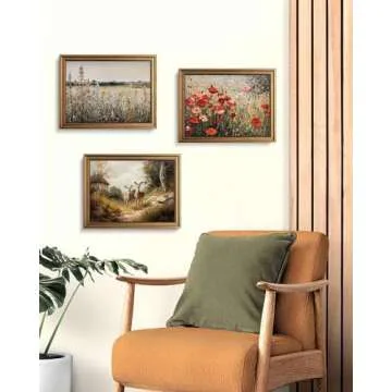 Yeechine Wildflowers Botanical Canvas Print for Home Decor