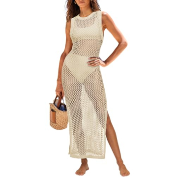 Elegant Crochet Swim Cover-Up for the Stylish Woman