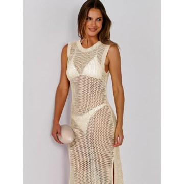 Elegant Crochet Swim Cover-Up for the Stylish Woman