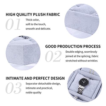 Stylish 12 Slot Velvet Watch Organizer for Everyone