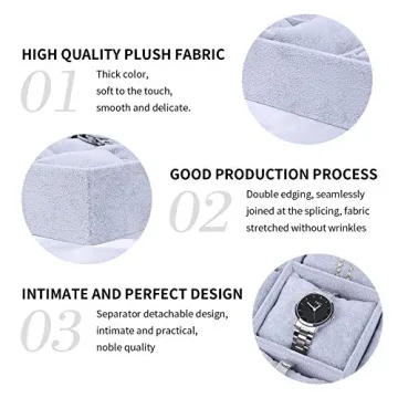 Stylish 12 Slot Velvet Watch Organizer for Everyone