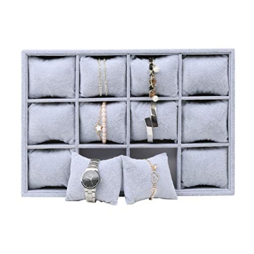 Stylish 12 Slot Velvet Watch Organizer for Everyone