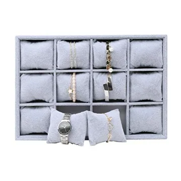 Stylish 12 Slot Velvet Watch Organizer for Everyone