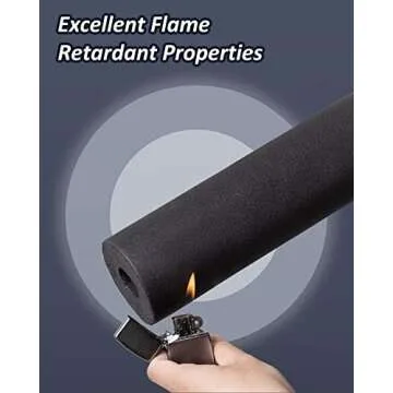 Pipe Insulation Foam Tube - 3/4 Inch Foam Tubing for AC Unit, Guitar Stands, Exercise Machine Handle and Roof Rack, etc, - 3/4"(19mm)ID 1-29/64"(37mm)OD - 6Ft