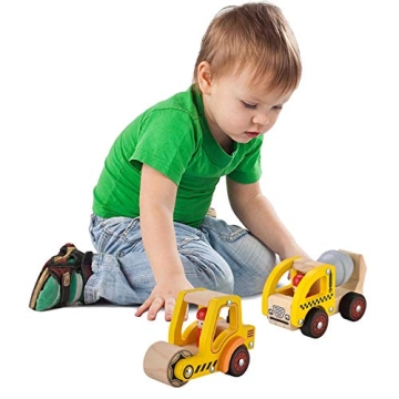 Wooden Push Car Toys for 1-2 Year Olds - Fun Vehicles