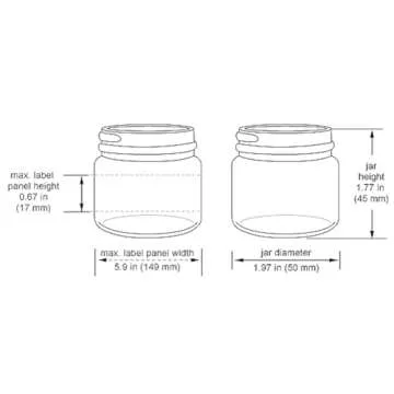 Premium Essential Oil 2 Ounce Black Straight Sided Jar, PET Plastic Empty Refillable BPA-Free, with Smooth Lined Lids (24 Pack, Black Lid)