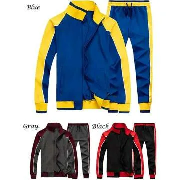 Litteking Men's Casual Tracksuit Set for Jogging