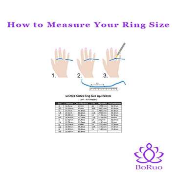 925 Sterling Silver Ring Boruo Celtic Knot Heart High Polish Tarnish Resistant Eternity Wedding Band Stackable Ring Size 8.5