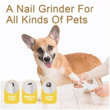 4-in-1 Dog Grooming Kit with Nail Grinder and Clippers