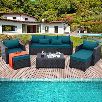 Rattaner 6-Piece Patio Furniture Set for Outdoor Relaxation