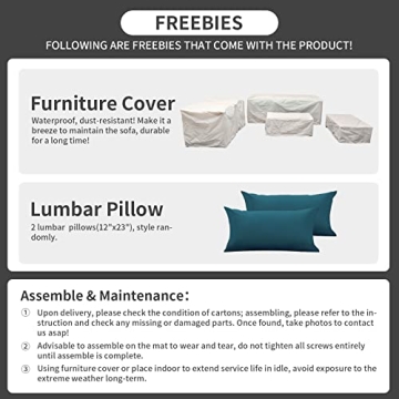 Rattaner 6-Piece Patio Furniture Set for Outdoor Relaxation