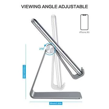 Sturdy OMOTON Adjustable Cell Phone Stand for All Phones