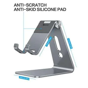Sturdy OMOTON Adjustable Cell Phone Stand for All Phones