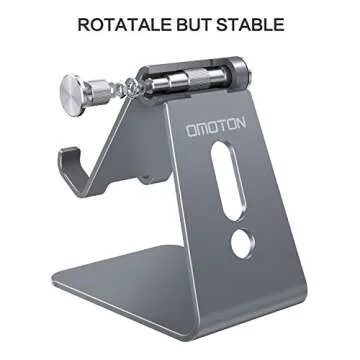 Sturdy OMOTON Adjustable Cell Phone Stand for All Phones