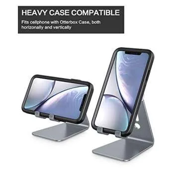 Sturdy OMOTON Adjustable Cell Phone Stand for All Phones