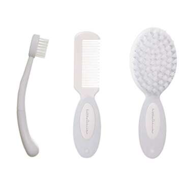 Little Chicks 10 Piece Baby Essential Grooming Kit with Storage Case Organizer - Model CK073