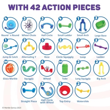 Marble Genius Marble Run - Engaging 300 Pieces for All Ages