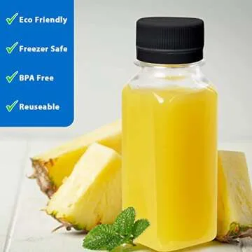 AQSXO 6 Mini Juice Bottles - Reusable Beverage Containers
