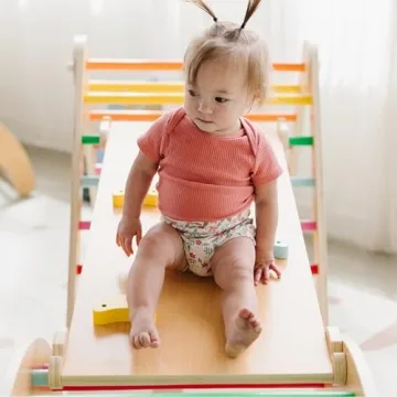 Beright 4-in-1 Pikler Triangle Gym Montessori Foldable Climber