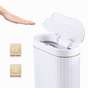 Stylish Motion Sensor Trash Can for Bathroom & Kitchen