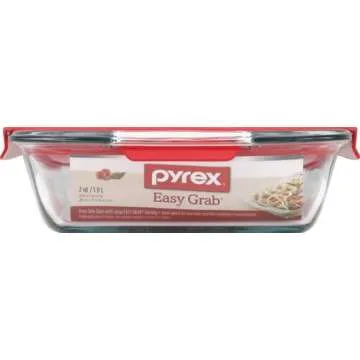 Versatile Pyrex Easy Grab 2-qt Glass Baking Dish with Lid