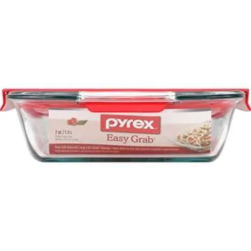 Pyrex Easy Grab 2-qt Glass Baking Dish for Versatile Cooking