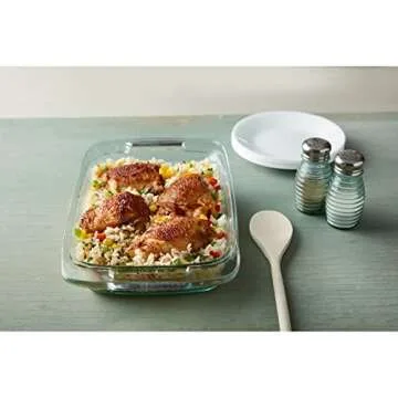 Pyrex Easy Grab 2-qt Glass Baking Dish for Versatile Cooking