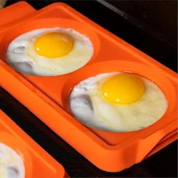 Blackstone 5600 Silicone Egg & Omelet Ring for Breakfast, Non Stick Food Grade Round Egg Cooking Shapers Ring Mold for Pancake, Patties & English Muffin – Portable Griddle Accessories,Orange(Set of 3)