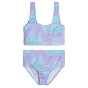 Real Essentials Girls Two-Piece Swimsuit 3-Pack Set