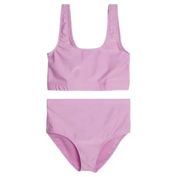 Real Essentials Girls Two-Piece Swimsuit 3-Pack Set
