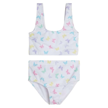 Real Essentials Girls Two-Piece Swimsuit 3-Pack Set