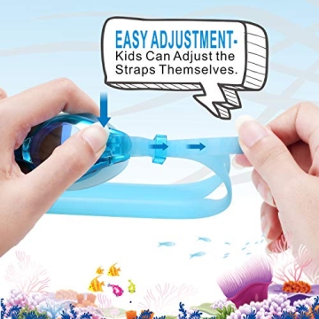Aegend Kids Swim Goggles - Comfortable and Stylish for Ages 4-16