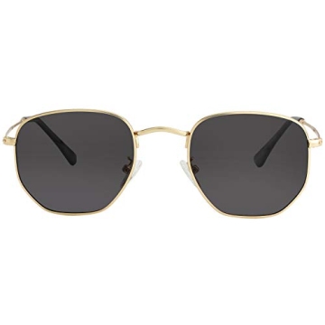 Kursan Stylish Hexagonal Polarized Sunglasses with UV400 Protection