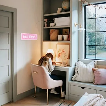 Funny Pink Room Decor for Teen Girls - Your Mom's Sign
