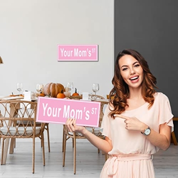 Funny Pink Room Decor for Teen Girls - Your Mom's Sign