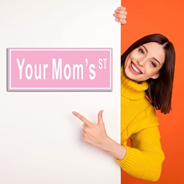 Funny Pink Room Decor for Teen Girls - Your Mom's Sign