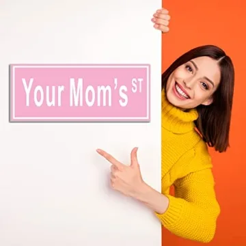 Funny Pink Room Decor for Teen Girls - Your Mom's Sign