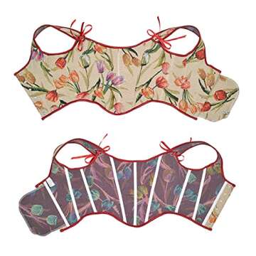 Women's Corset Steampunk Gothic Steel Boned Bustiers Vest Jacquard Lace Up Overbust Corsets Waist Training Bodice