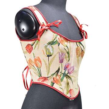 Women's Corset Steampunk Gothic Steel Boned Bustiers Vest Jacquard Lace Up Overbust Corsets Waist Training Bodice