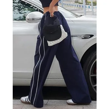 Shebote Women's Stylish Y2K Parachute Baggy Pants