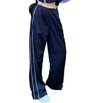 Shebote Women's Stylish Y2K Parachute Baggy Pants