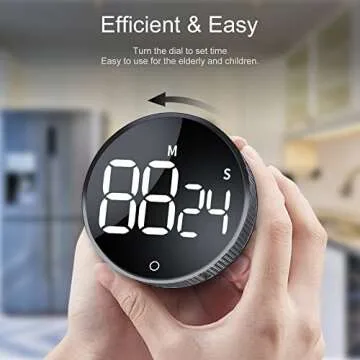 AVINIA Digital Kitchen Timer - Easy Read Magnetic Countdown