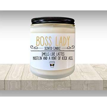 Boss Lady Scented Candle Lady Boss Like a Boss Lady Gift New Job Gift for Boss Funny Gift Boss Babe
